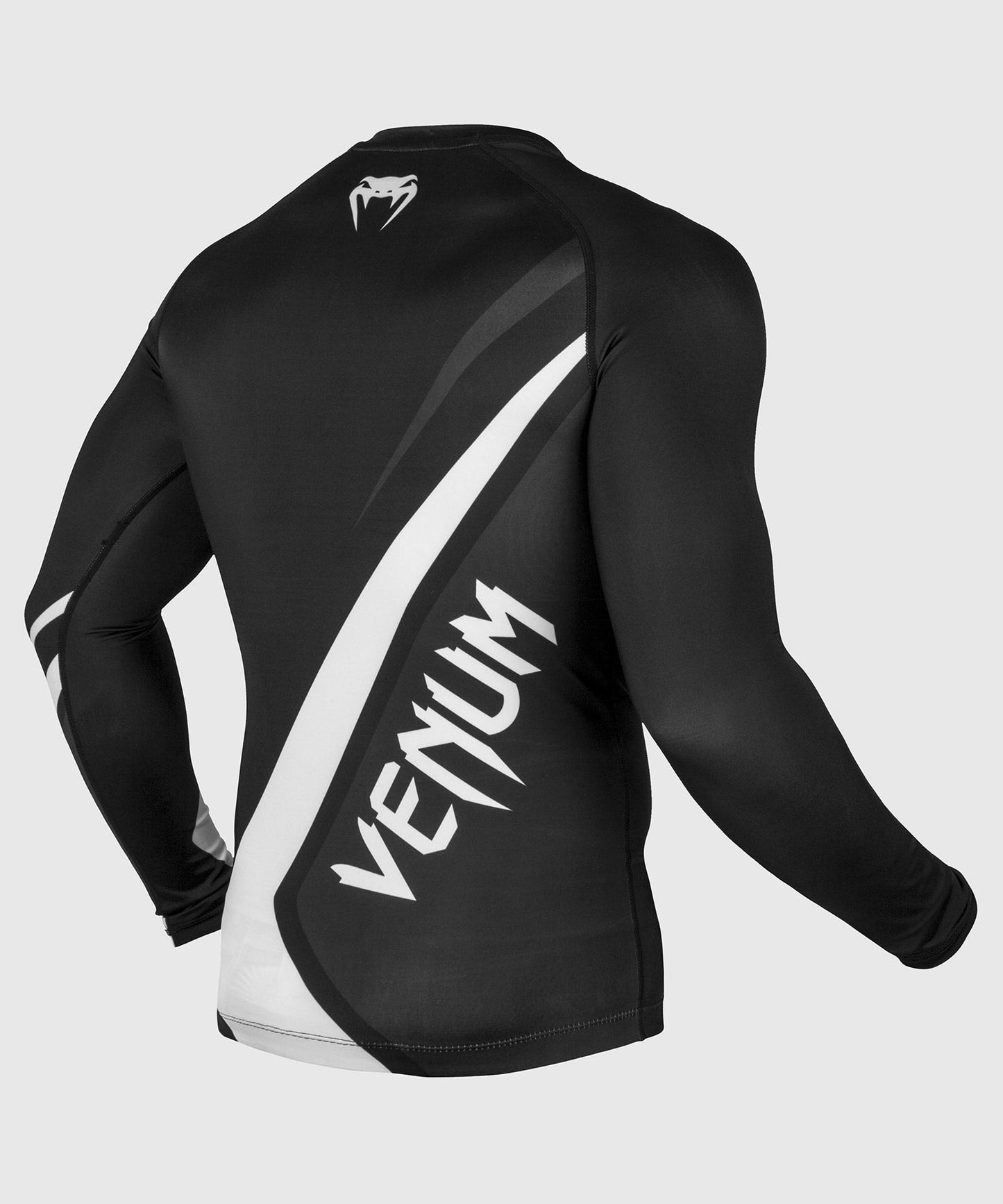 Venum Contender 4.0 Rashguard - Langarm - Schwarz/Grau-Weiß