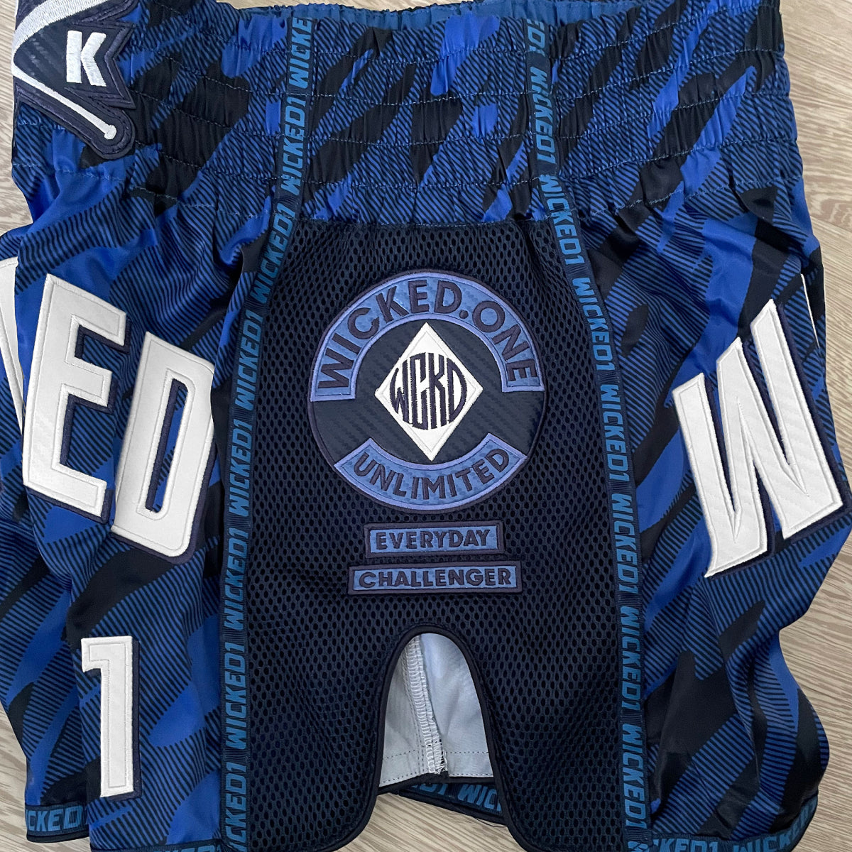Wicked One Offensive Pantalones de Muay Thai - Azul