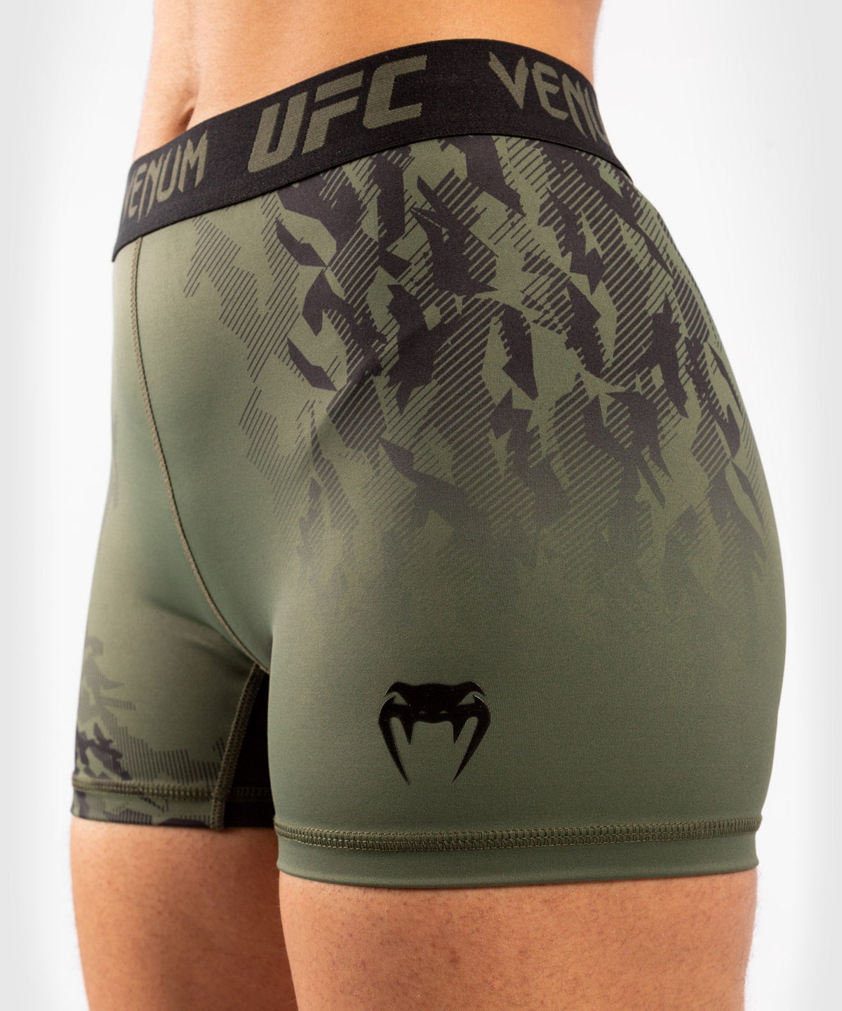 Women's UFC Venum Authentic Fight Week Compression Short - Khaki