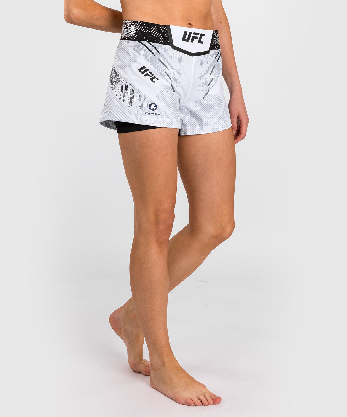 Short de Combat pour Femmes UFC Adrenaline by Venum Authentic Fight Night - Blanc