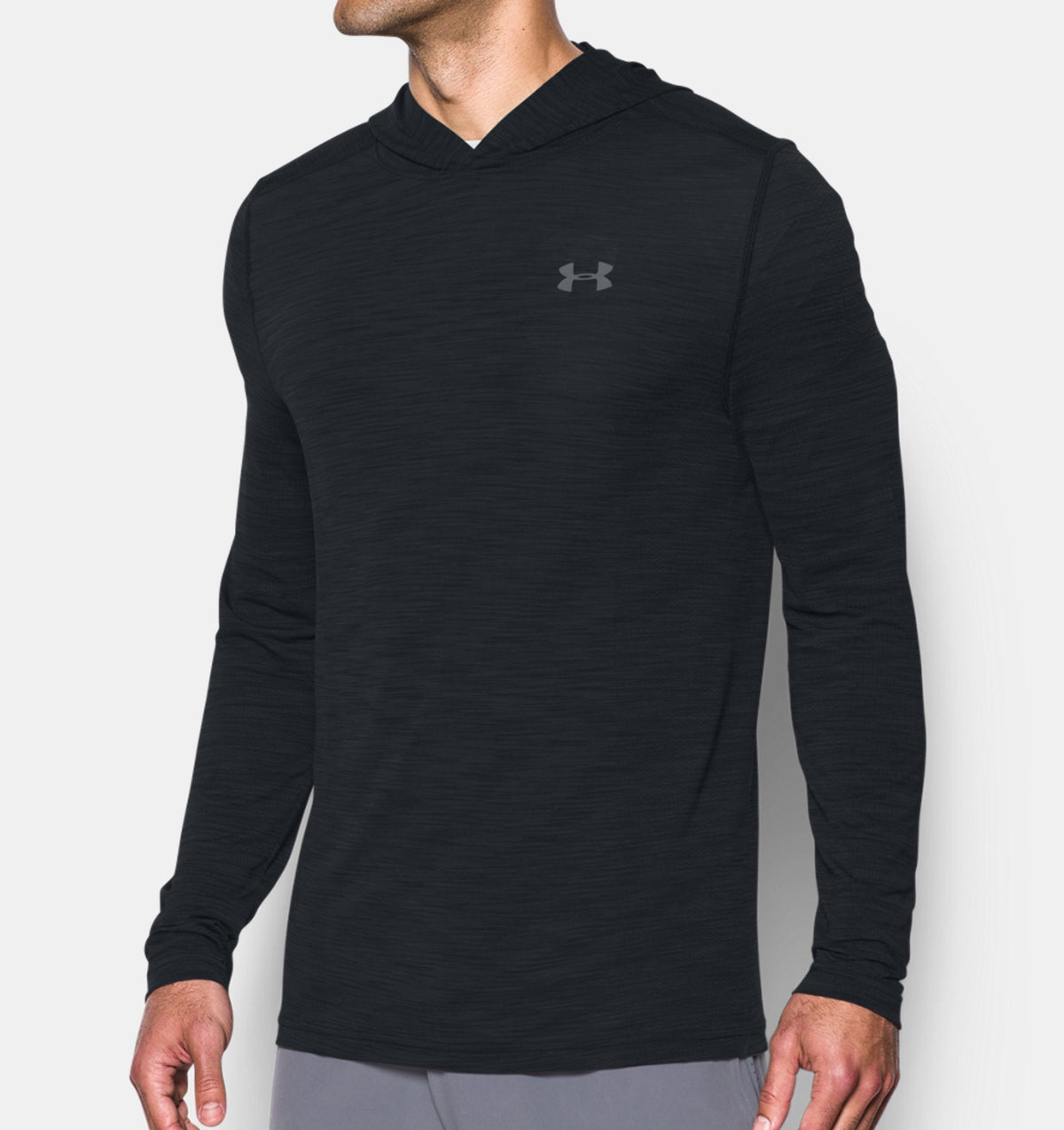 Under Armour Threadborne Seamless Fleece Felpa con Cappuccio – Nero
