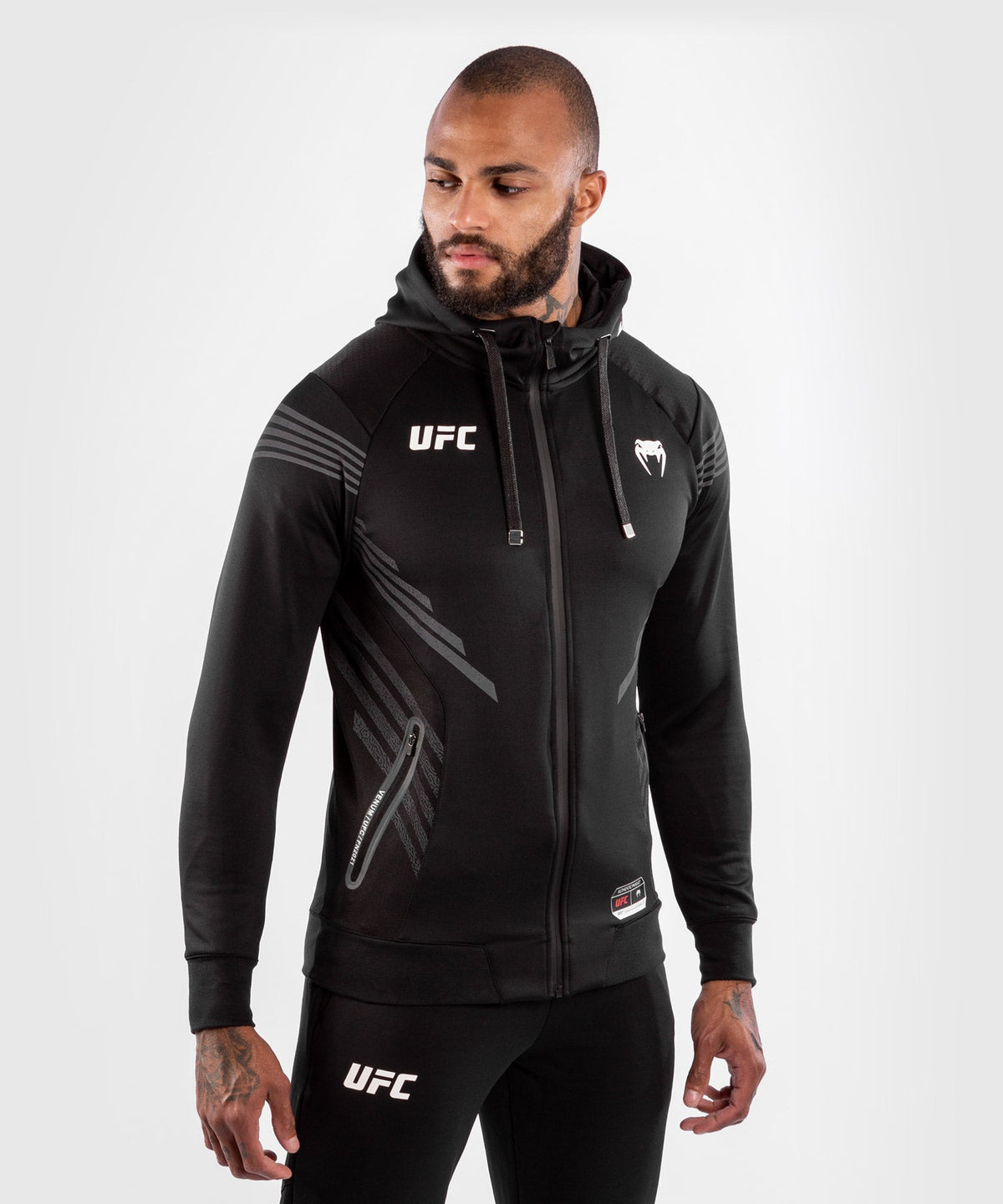 Men's UFC Hooded Sweatshirt Venum Authentic Fight Night - Black