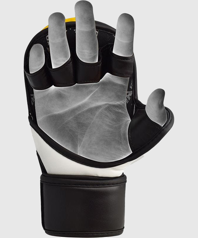 RDX Sports T6 MMA Sparring Gloves - Yellow