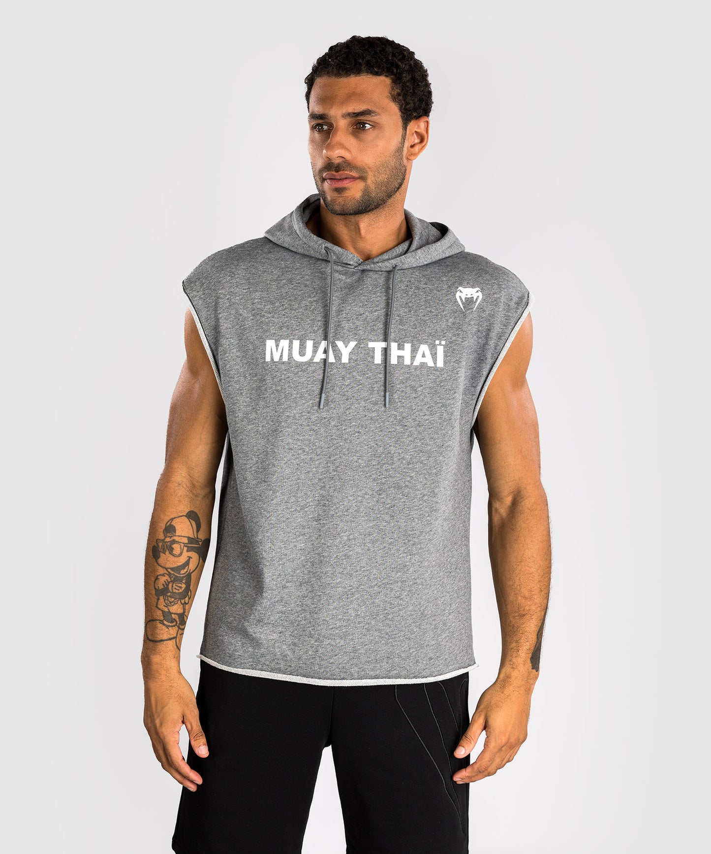 Venum Muay Thai VT Ärmelloser Kapuzenpullover – Meliert Grau