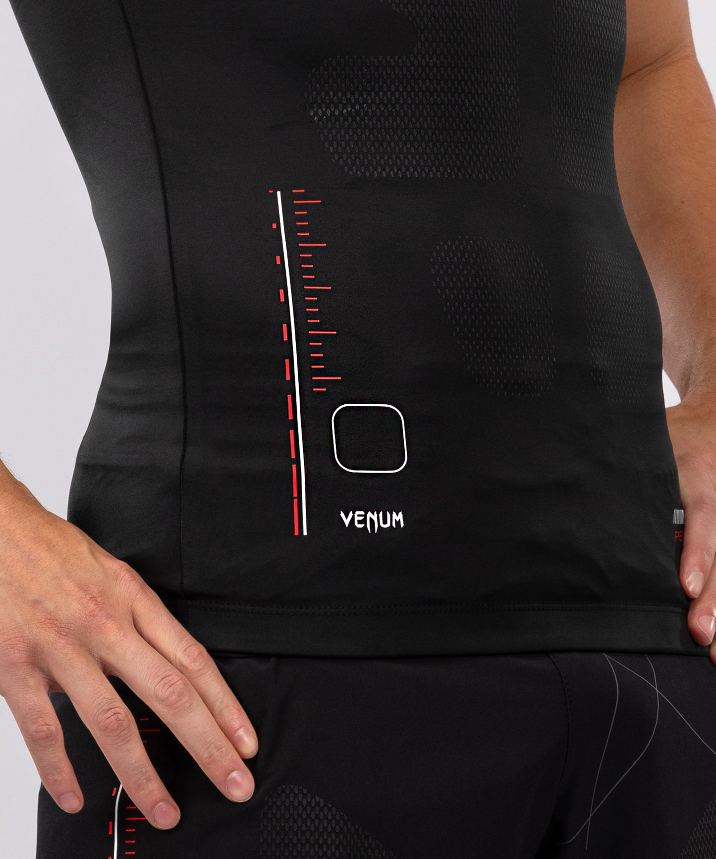 Venum Tactical XT Rashguard senza maniche - Nero/Rosso Fuoco