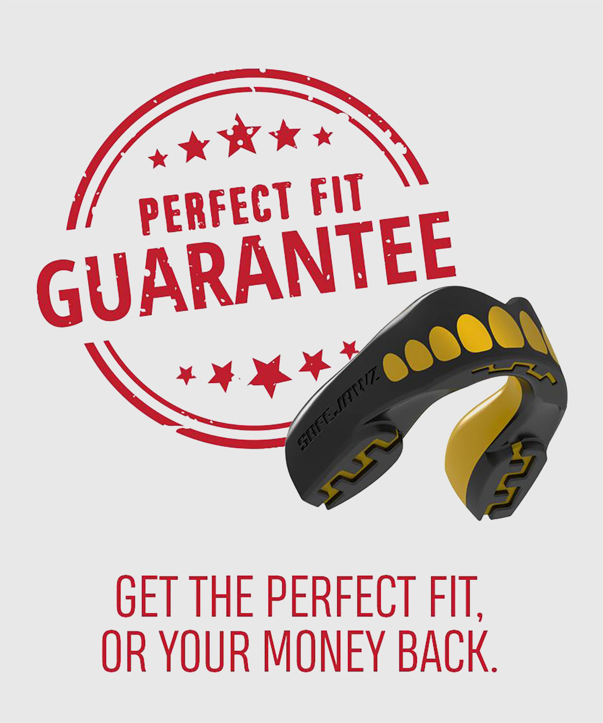Safejawz Goldie Mouthguard – Junior – Black/Gold