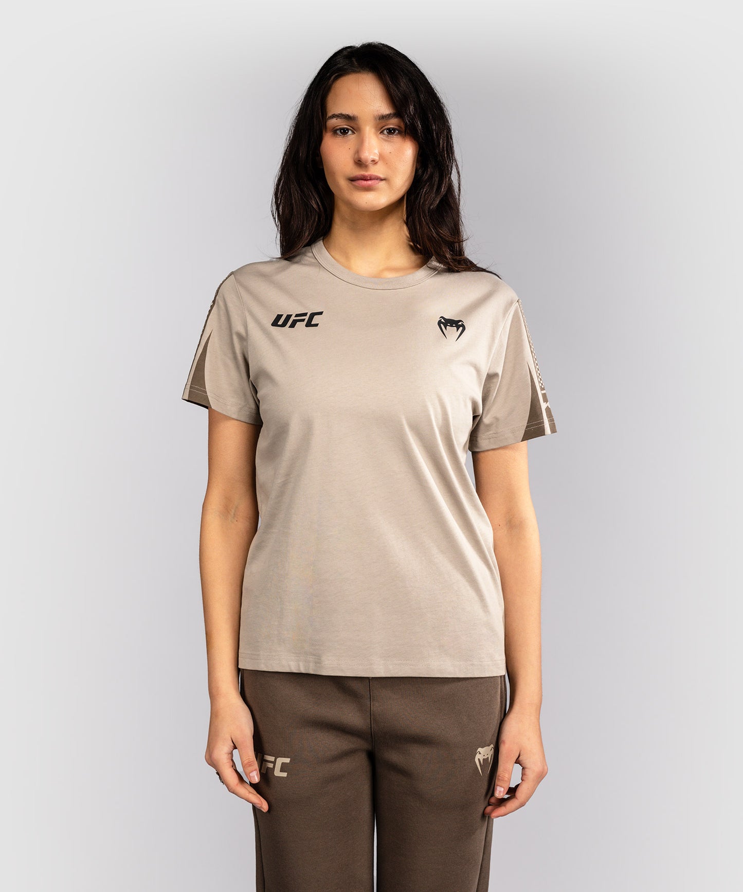 Venum UFC Unity by Venum Authentic Fight Week Camiseta de Manga Corta para Mujer - Arena