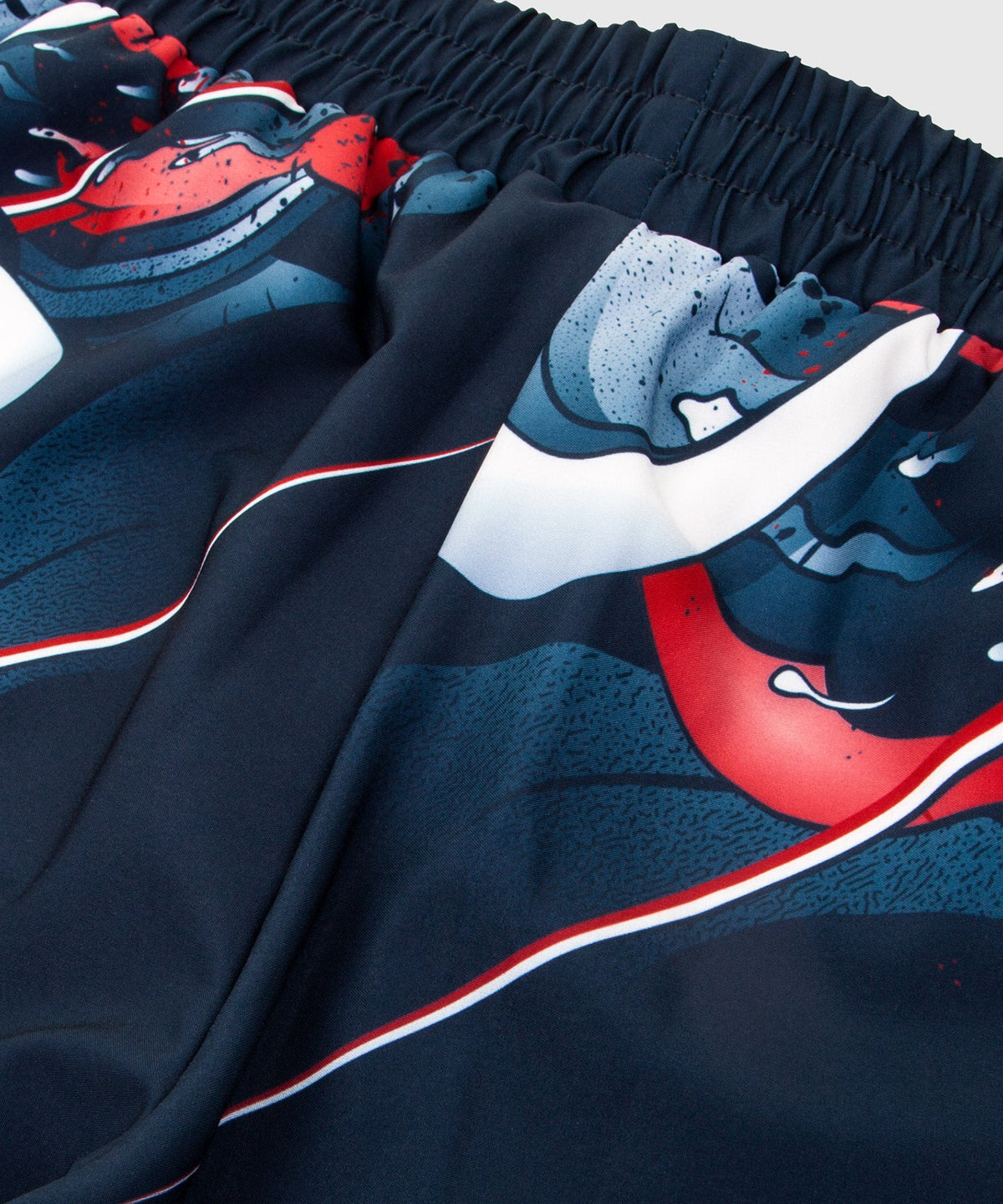 Short de sport Venum Rooster - Bleu Marine/Orange