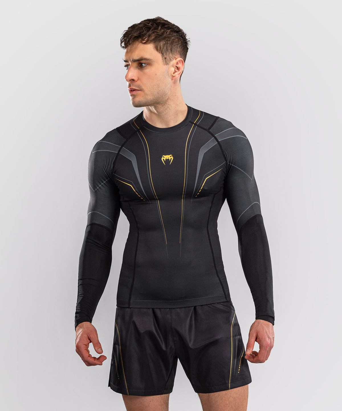 Rashguard à Manches Longues Venum Streamline – Noir/Or