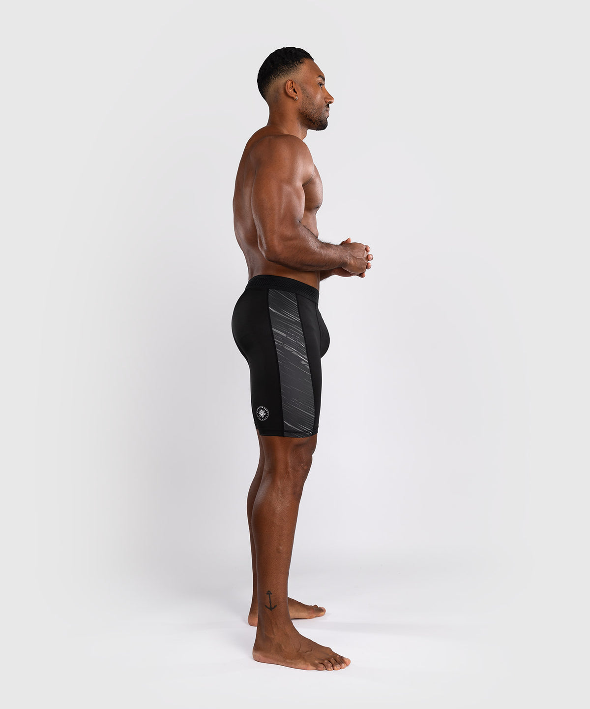 Venum Rapid Pantaloncini a compressione - Nero/Grigio Tempesta