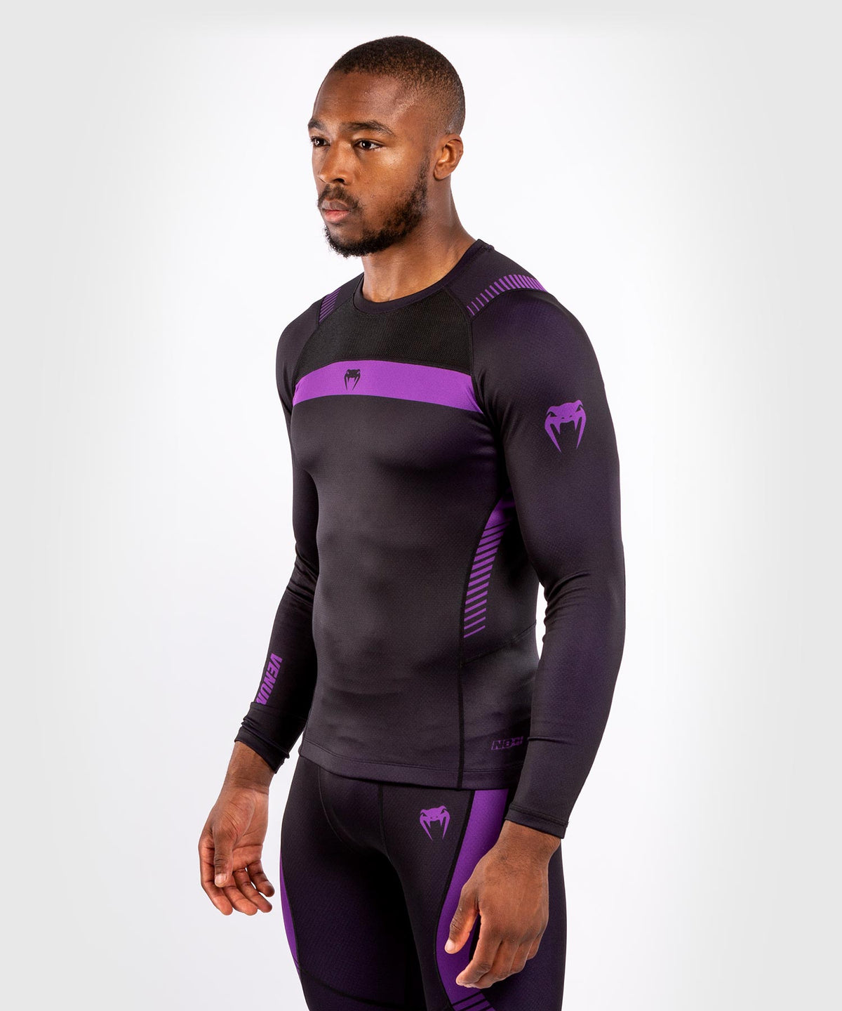 Venum NoGi 3.0 Rashguard - Long Sleeves - Black/Purple