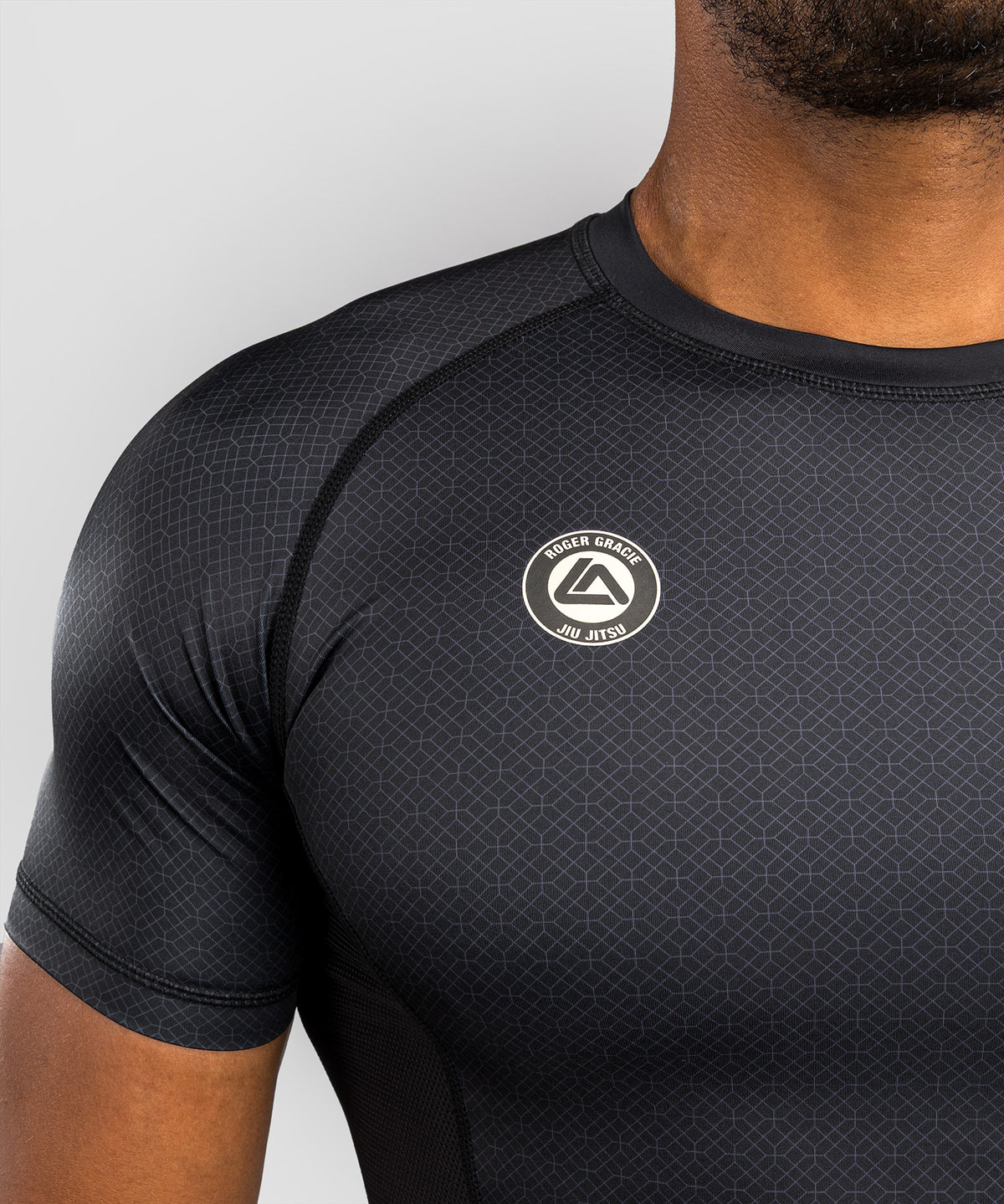 Venum x Roger Gracie Academy Short Sleeve Rashguard - Black