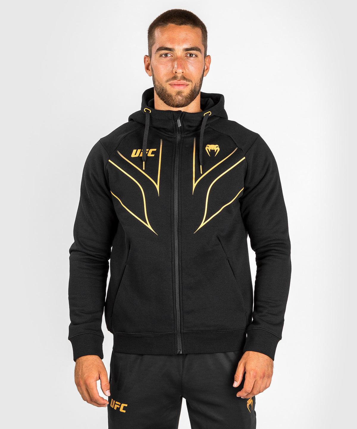 UFC Venum Fight Night 2.0 Replica Hoodie mit durchgehendem Reißverschluss für Herren – Champion