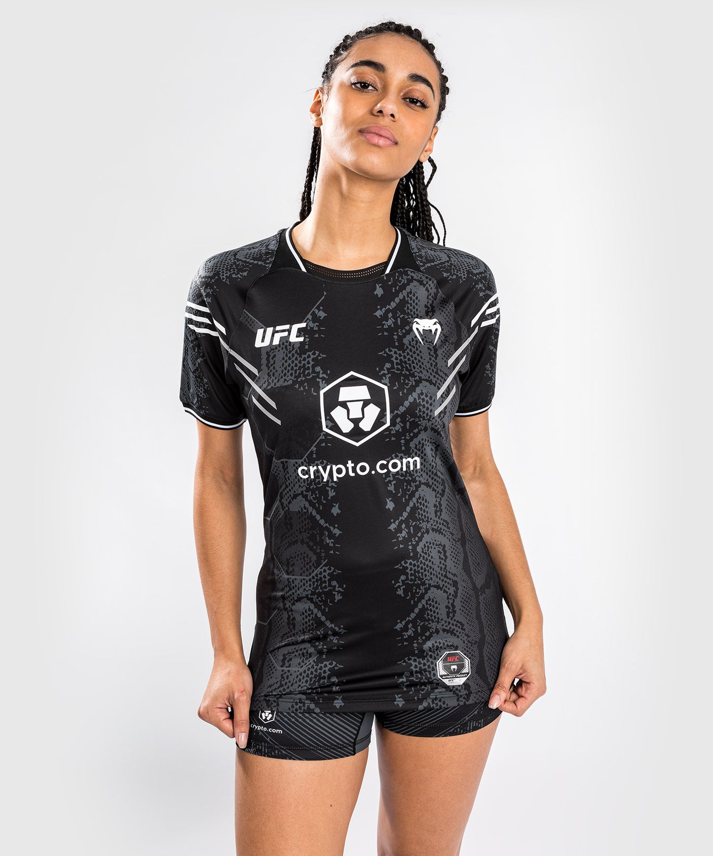 UFC Adrenaline by Venum Authentic Fight Night Walkout-Trikot für Frauen - Schwarz