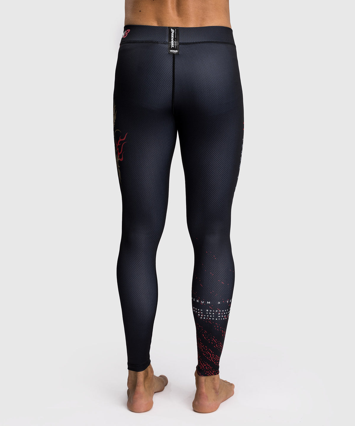 Venum x TEKKEN 8 - Marshall Law Spats - Schwarz/Rot/Gold