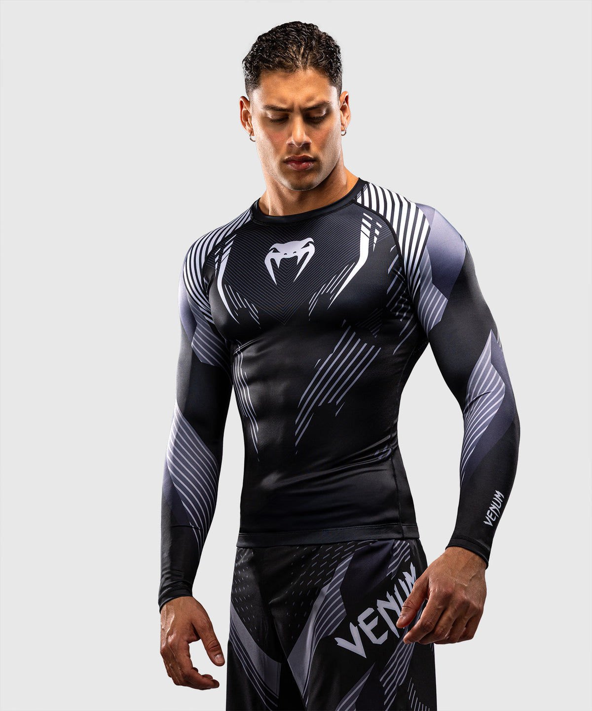 Rashguard à Manches Longues Venum No-Gi 6.0 - Noir/Blanc
