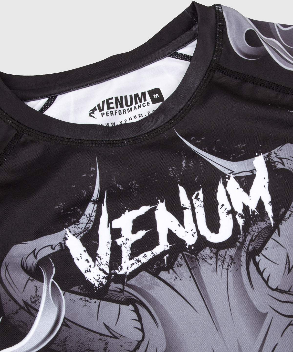 Venum Minotaurus Rashguard - Short Sleeves - Black/White