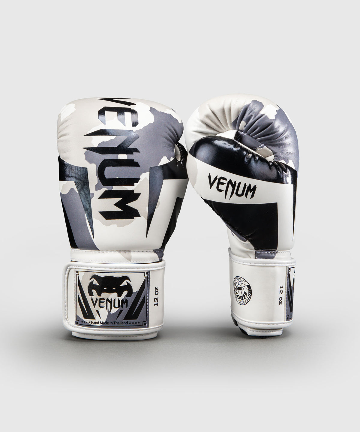 Gants de boxe Venum Elite Camo - Blanc/Gris Clair