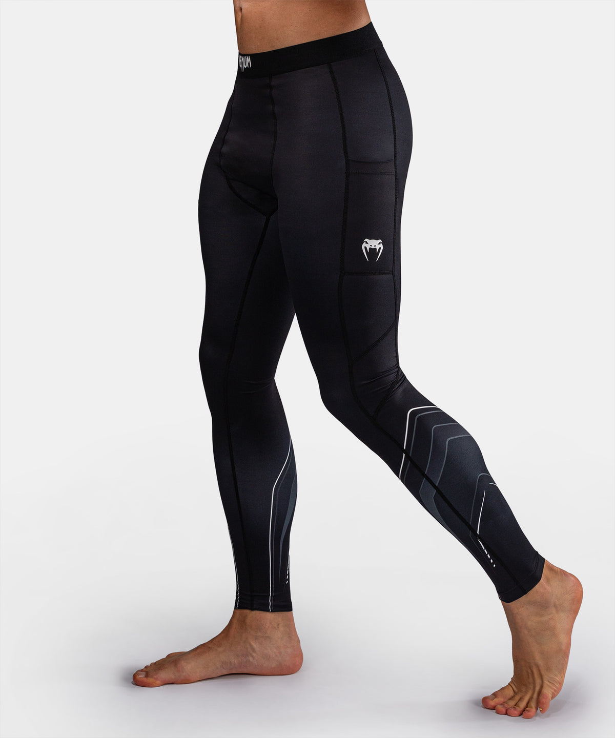 Venum Streamline Spats – Negro/Blanco