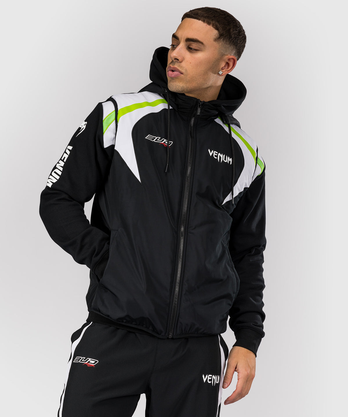 Veste sans manches pour Hommes Venum x Bud Racing - Noir/Blanc/Vert Citron