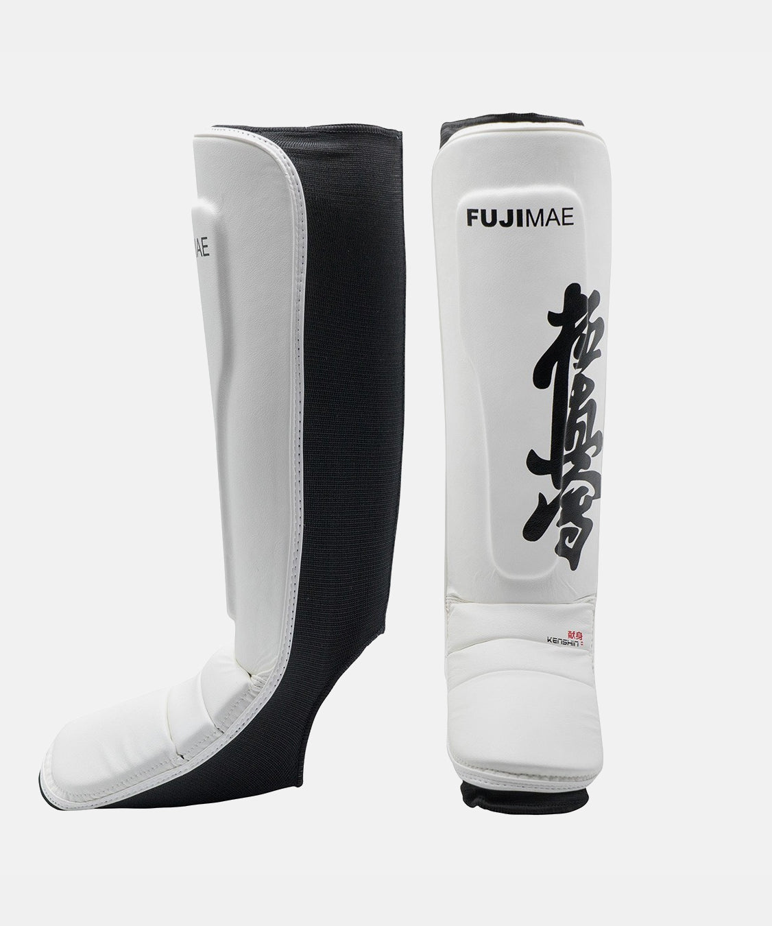 Fujimae Kyokushin Shin and Instep Guards - White