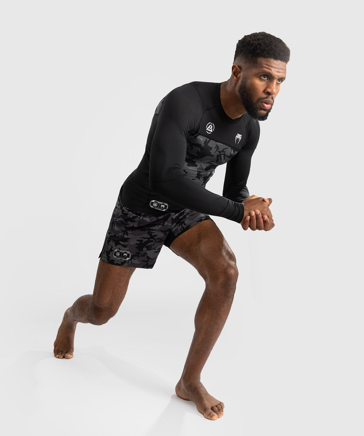 Venum x Polaris Langarm Rashguard - Schwarz/Grau