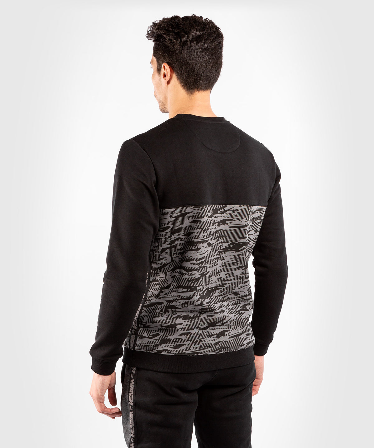 Venum Connect Sudadera Cuello Redondo – Negro/Camuflaje Oscuro