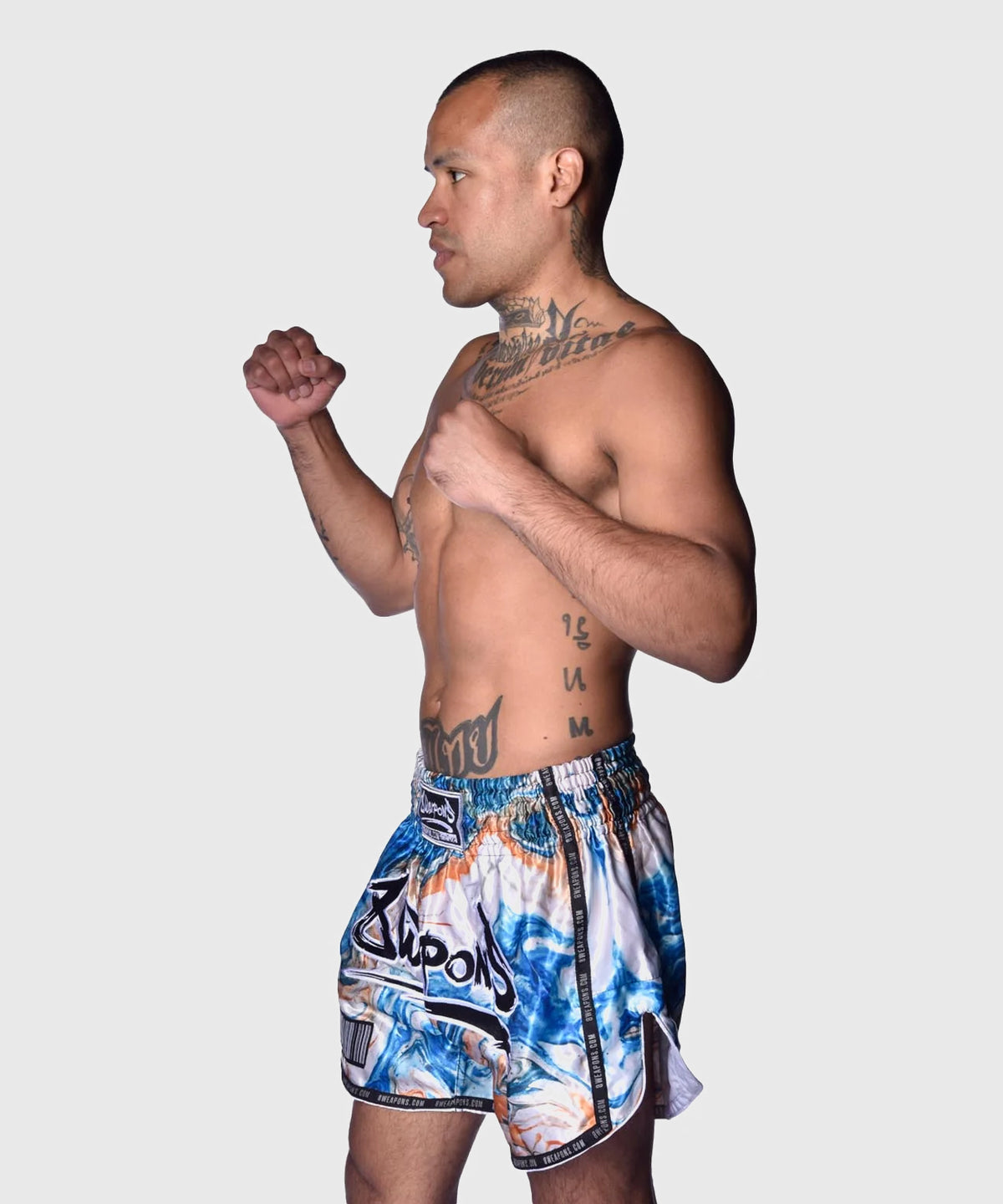 Short de Muay Thai 8 Weapons Vivo Vertigo - Bleu