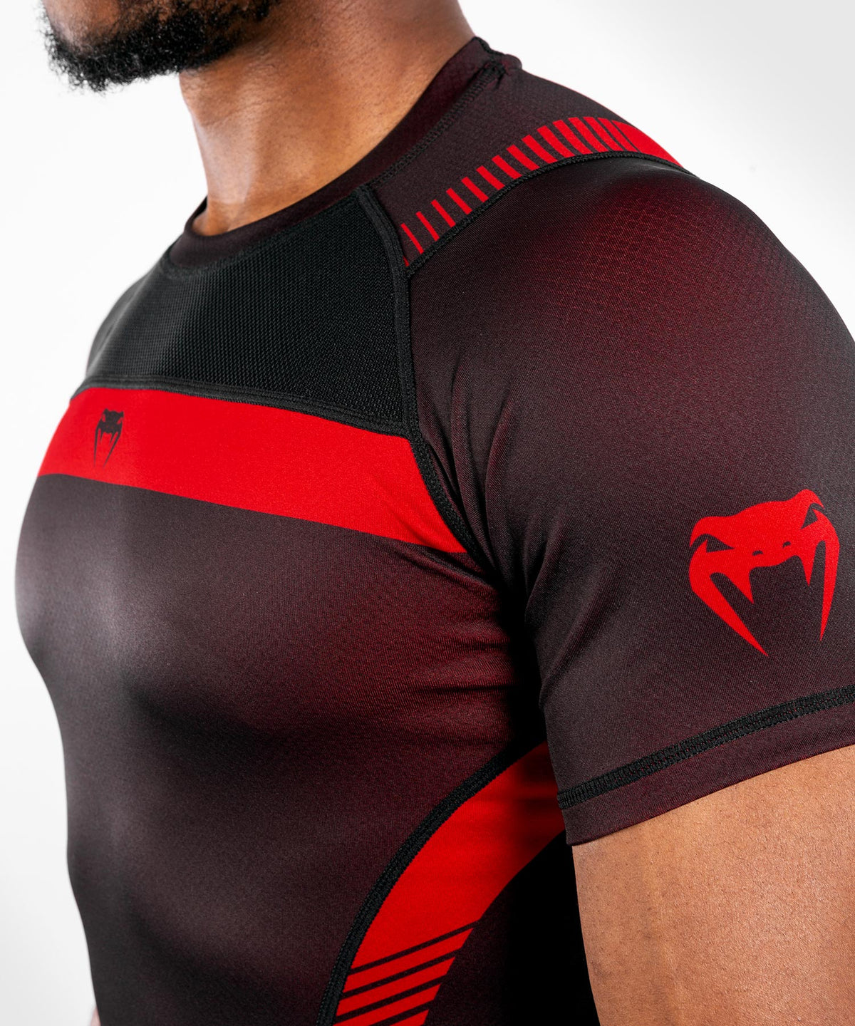 Venum NoGi 3.0 Rashguard - Short Sleeves - Black/Red