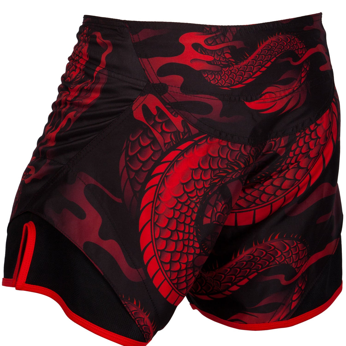 Venum Dragon's Flight kurze Fightshorts - Schwarz/Rot