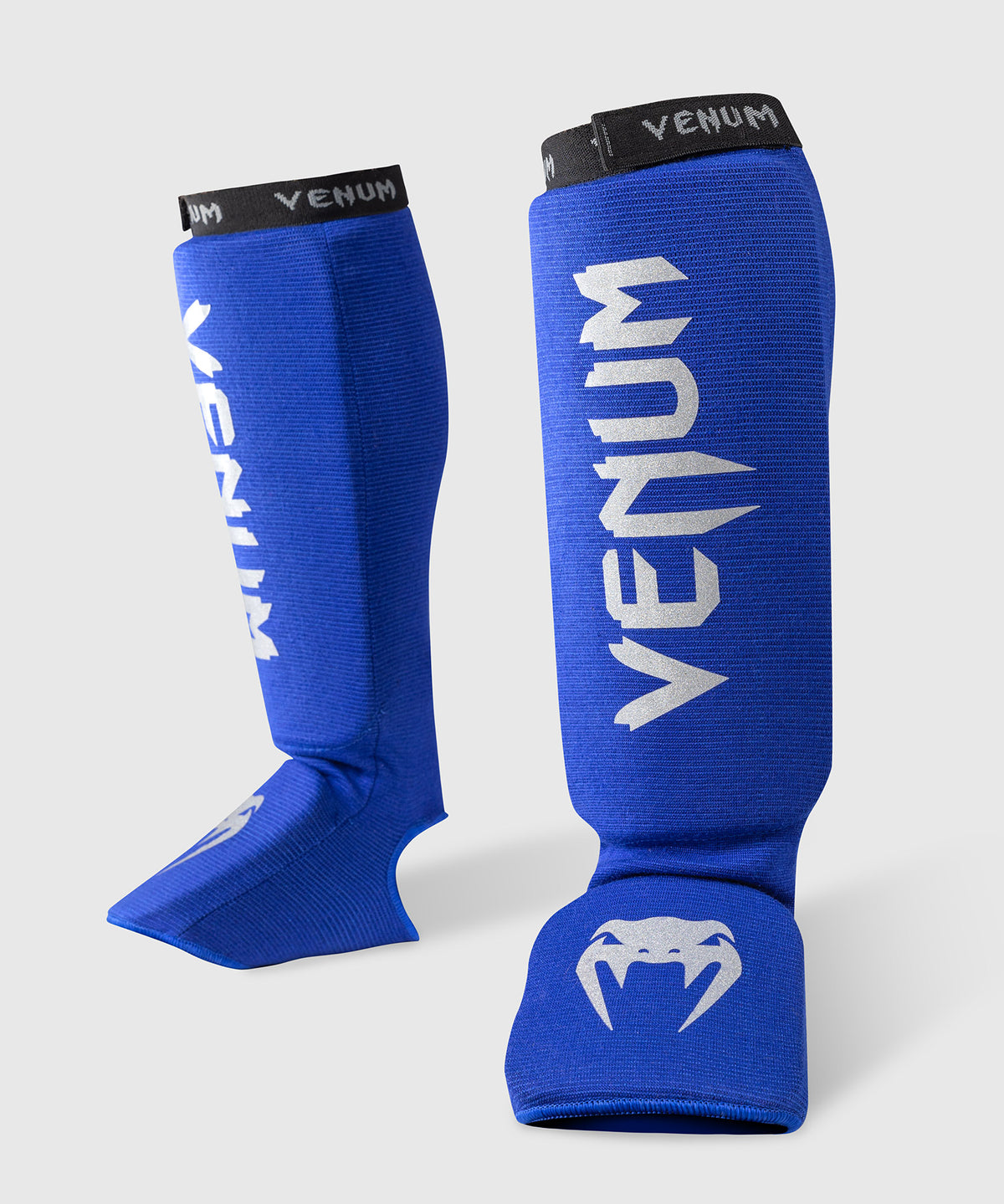 Protège-tibias Venum Kontact - Bleu Royal/Argent