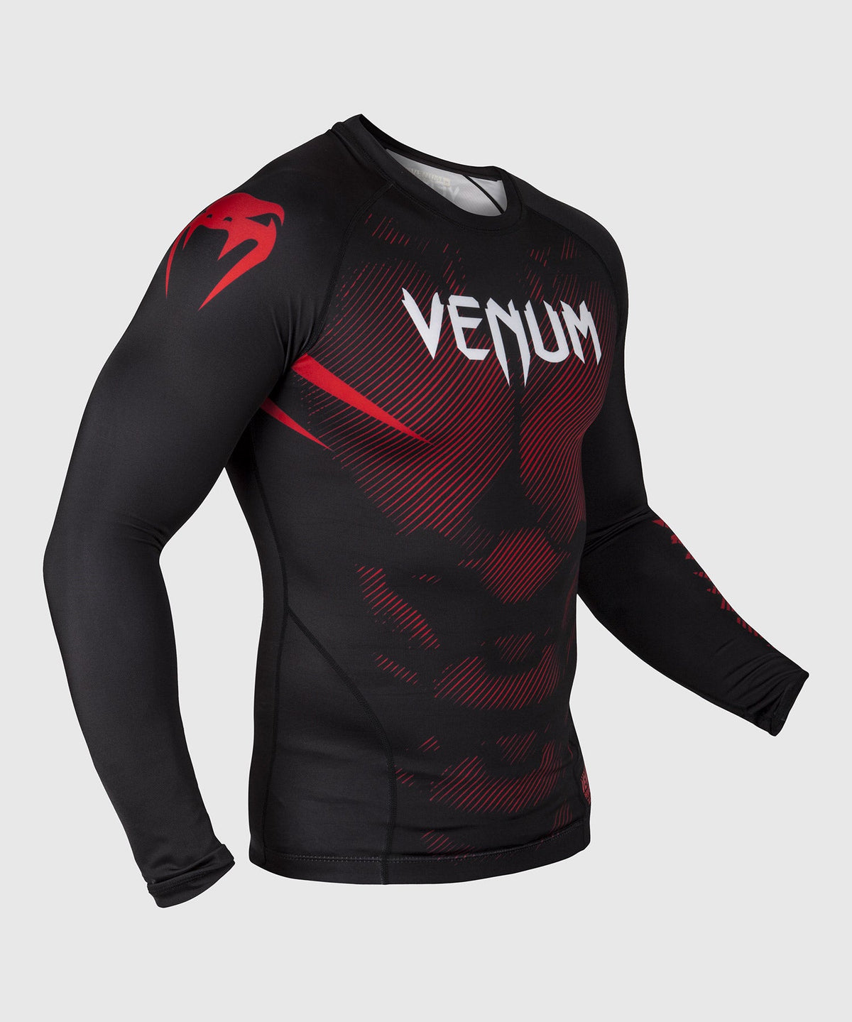 Venum NoGi 2.0 Rashguard - IBJJF zugelassene Langarm - Schwarz
