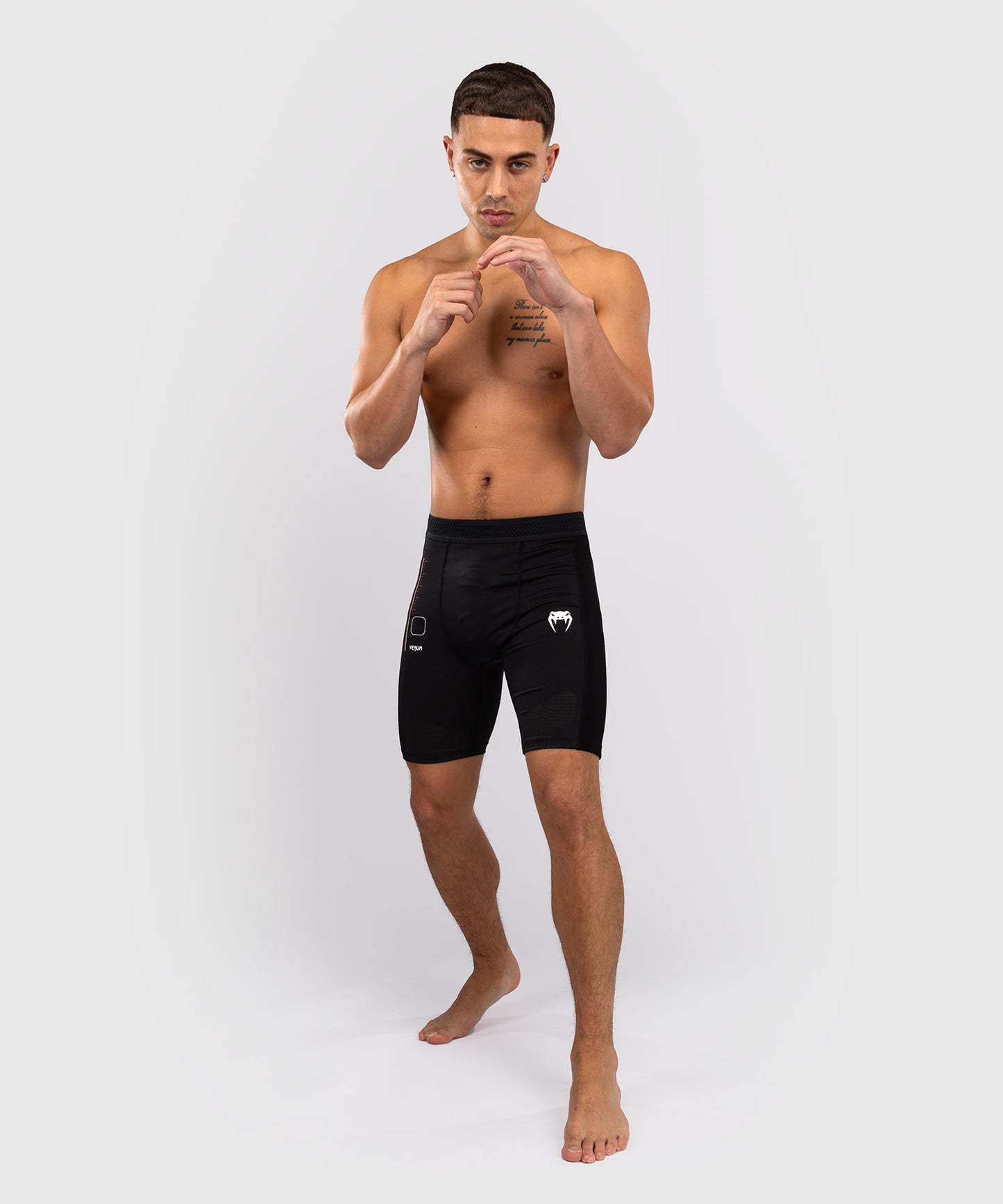Short de compression Venum Tactical XT- Noir/Rouge Feu