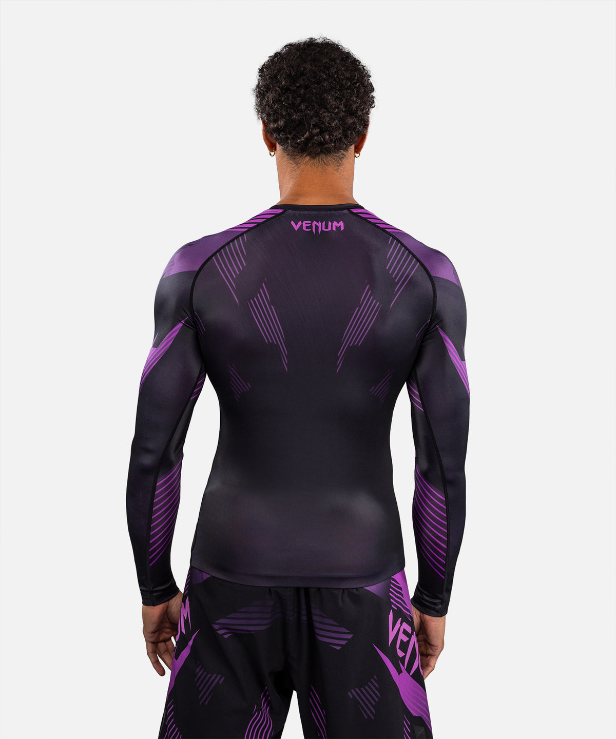 Venum No-Gi 6.0 Langarm Rashguard - Schwarz/Lila