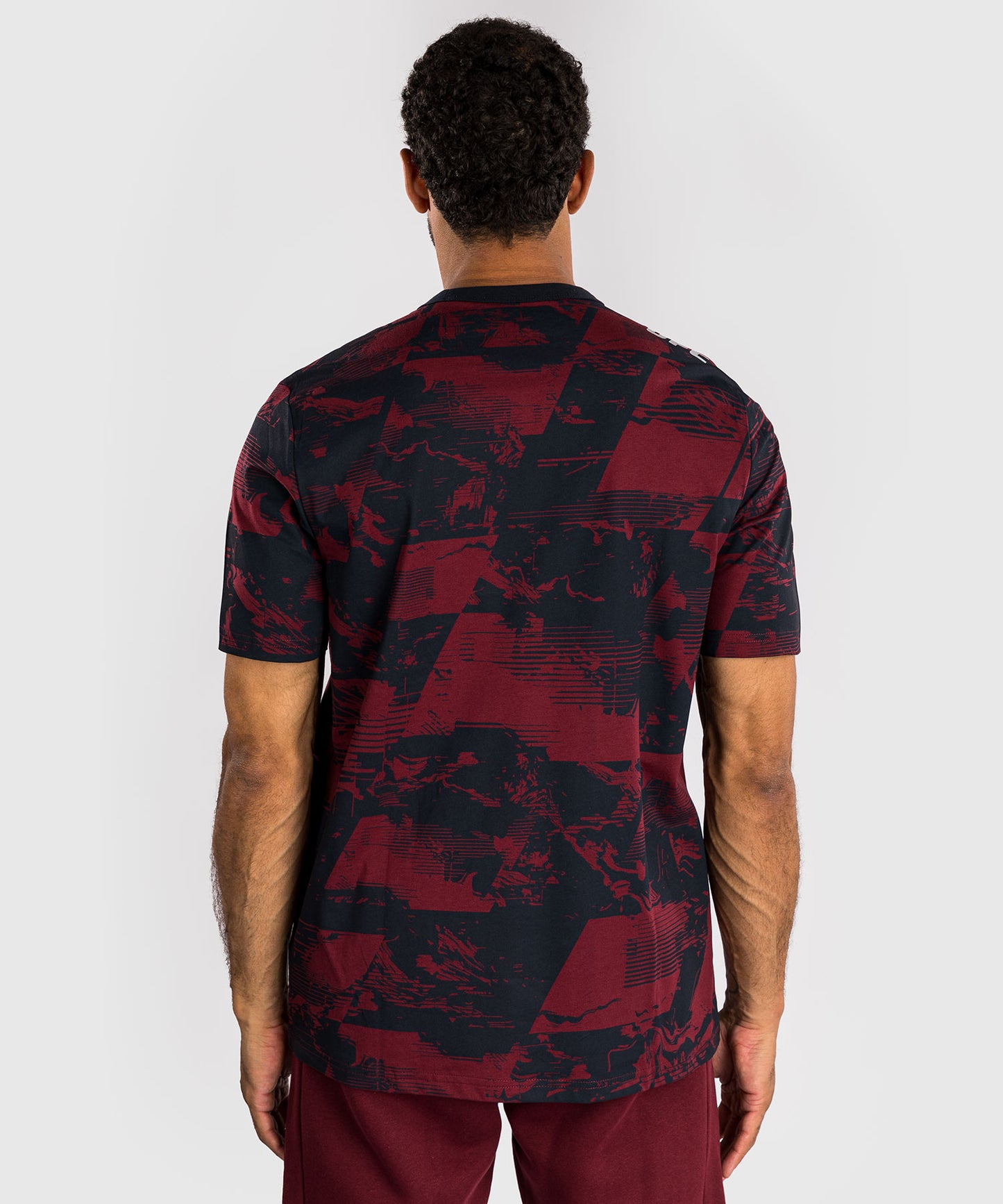 T-shirt manches courtes Homme UFC Zenith by Venum Authentic Fight Week - Bleu marine/Bordeaux/Argent