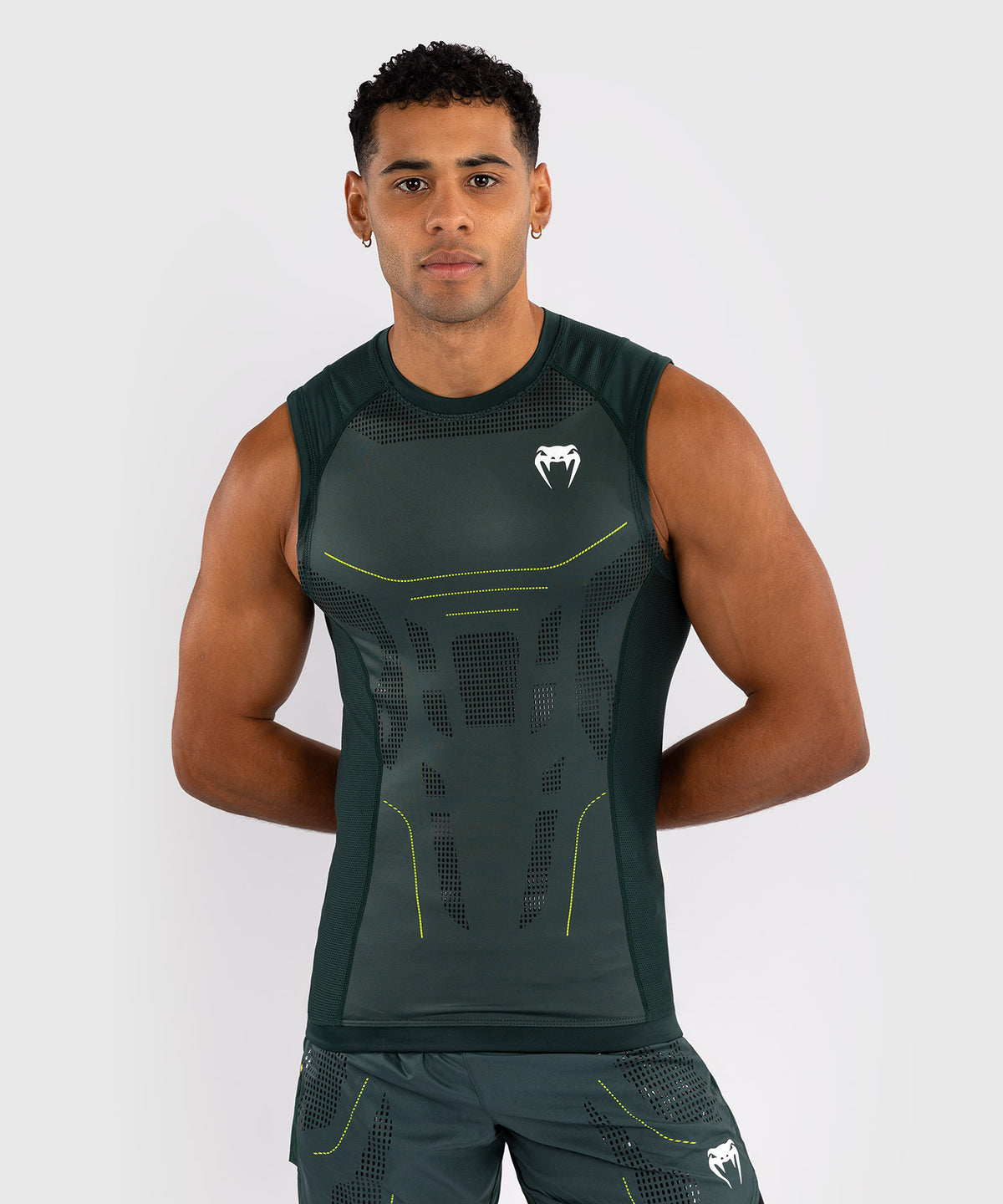Venum Technical 3.0 Ärmelloses Rashguard - Waldgrün