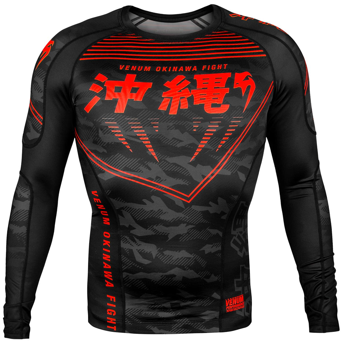 Rashguard Venum Okinawa 2.0 - Long Sleeve - Black/Red