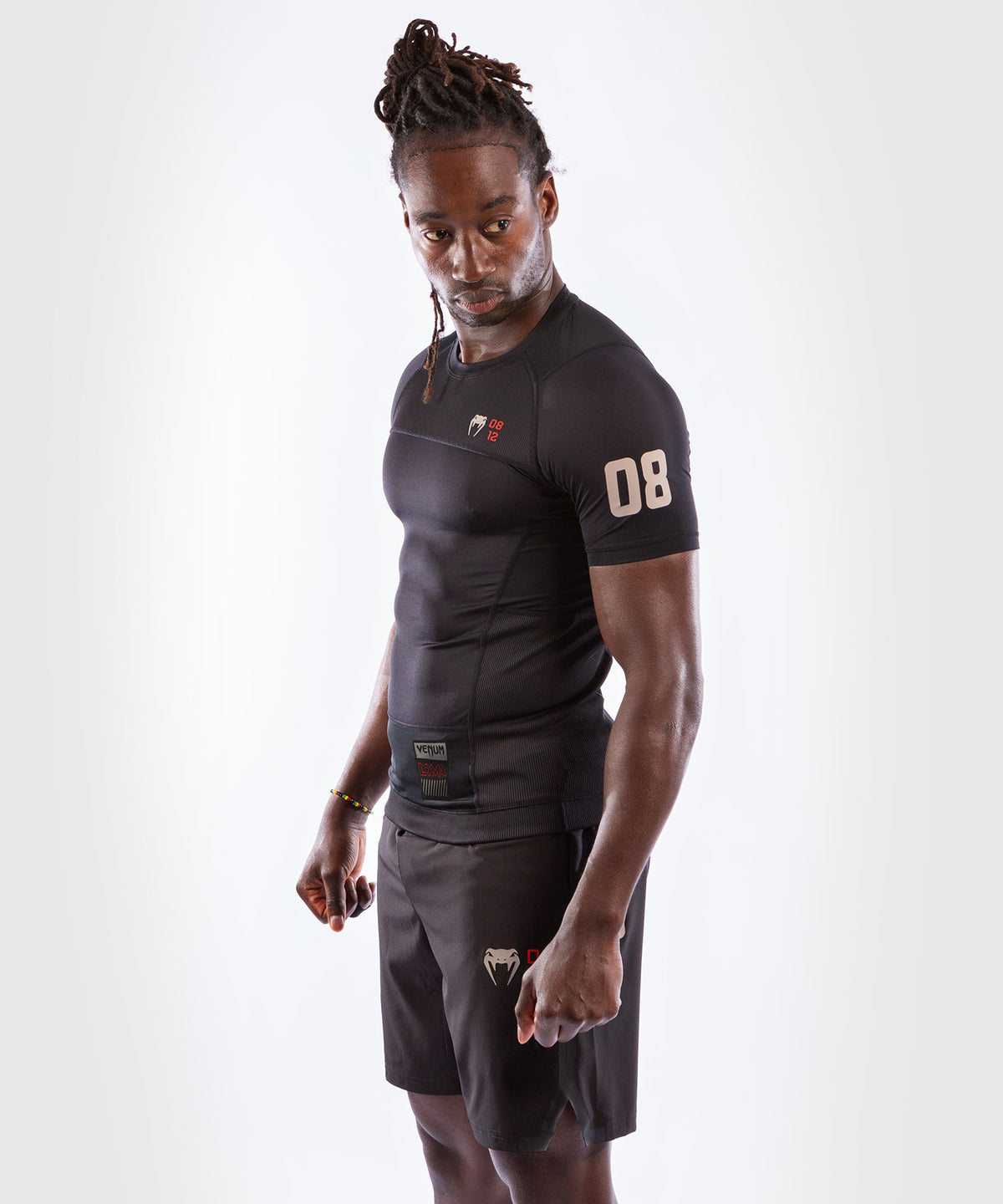 Venum Loma 08-12 Kurzarm-Rashguard - Schwarz