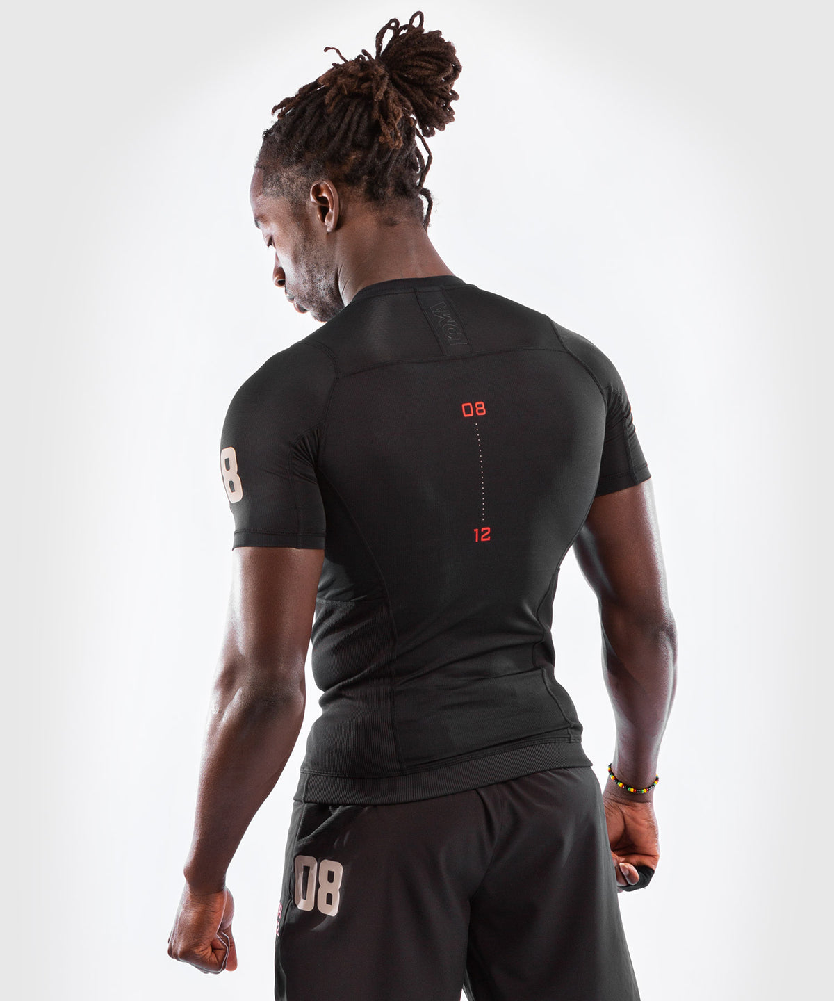 Venum Loma 08-12 Kurzarm-Rashguard - Schwarz