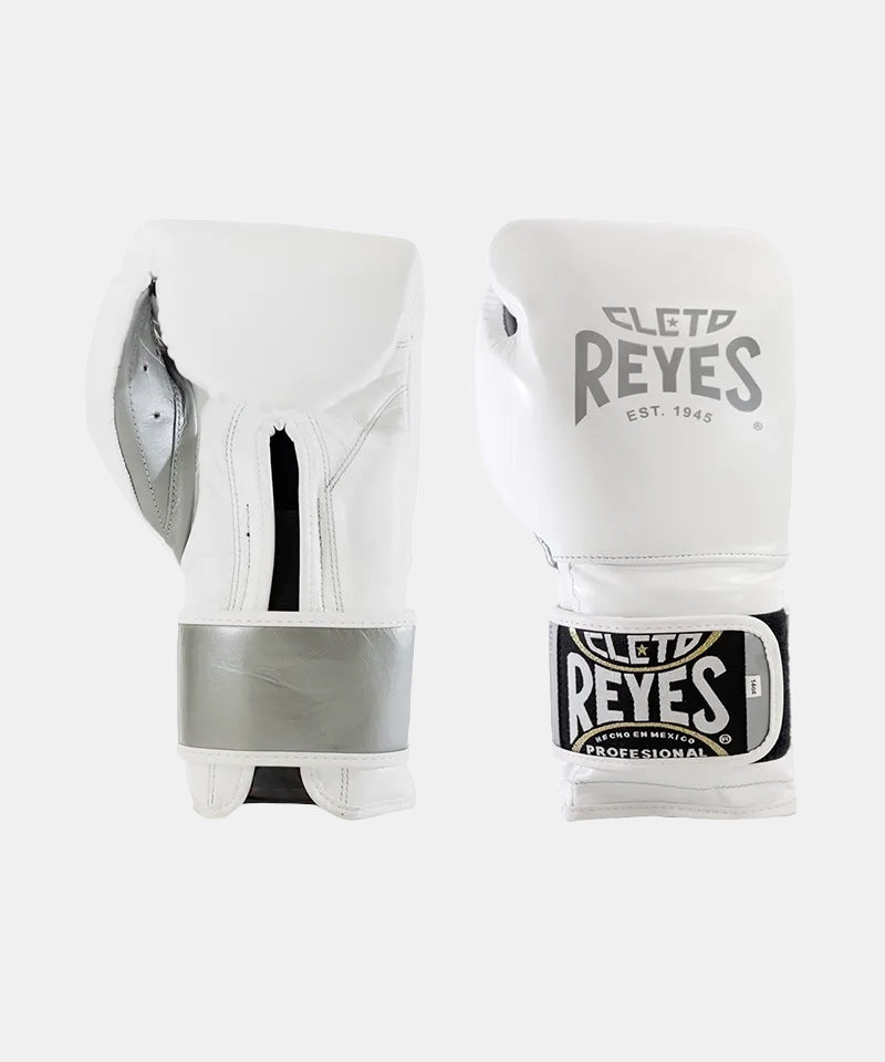 Cleto Reyes Sparring Sonderedition Boxhandschuhe - Weiß/Silber