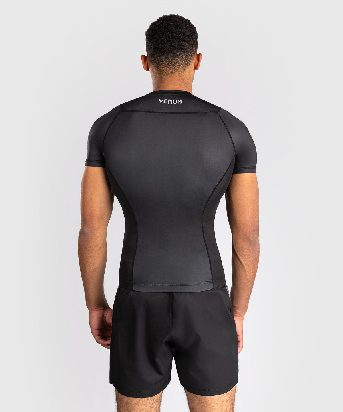 Venum No Gi Rashguards - Black/ Silver Grey
