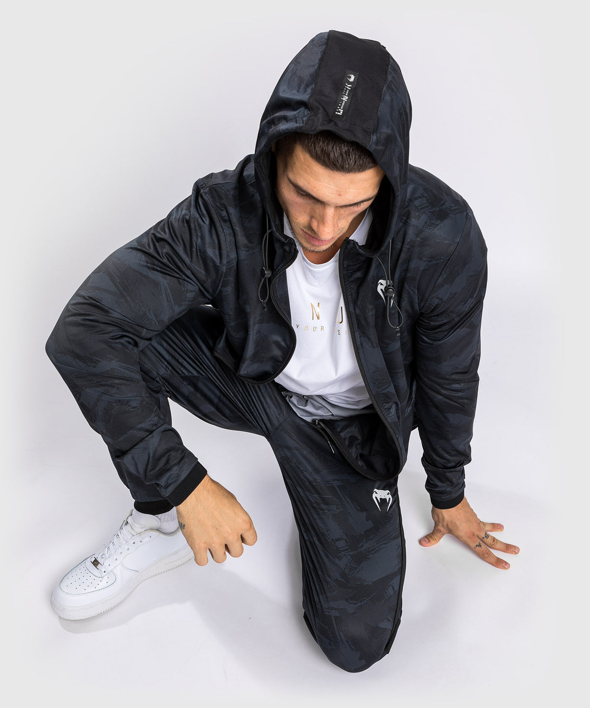 Sudadera Con Capucha Venum Electron 3.0 Dry Tech - Negro
