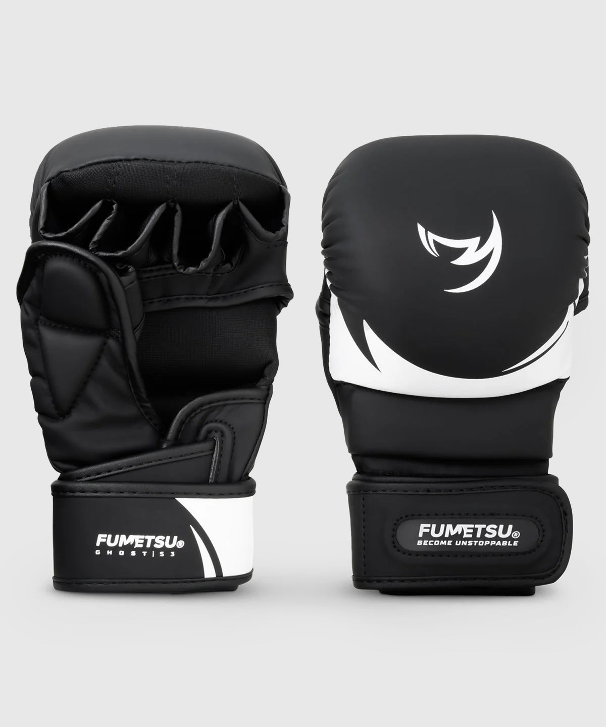 Fumetsu Ghost S3 MMA Sparring Gloves - Black/White