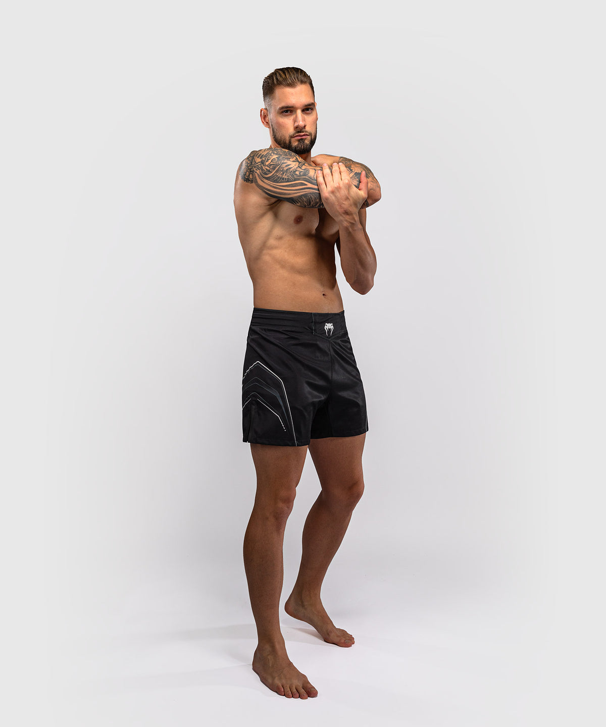 Venum Streamline Short de Combate – Negro/Blanco