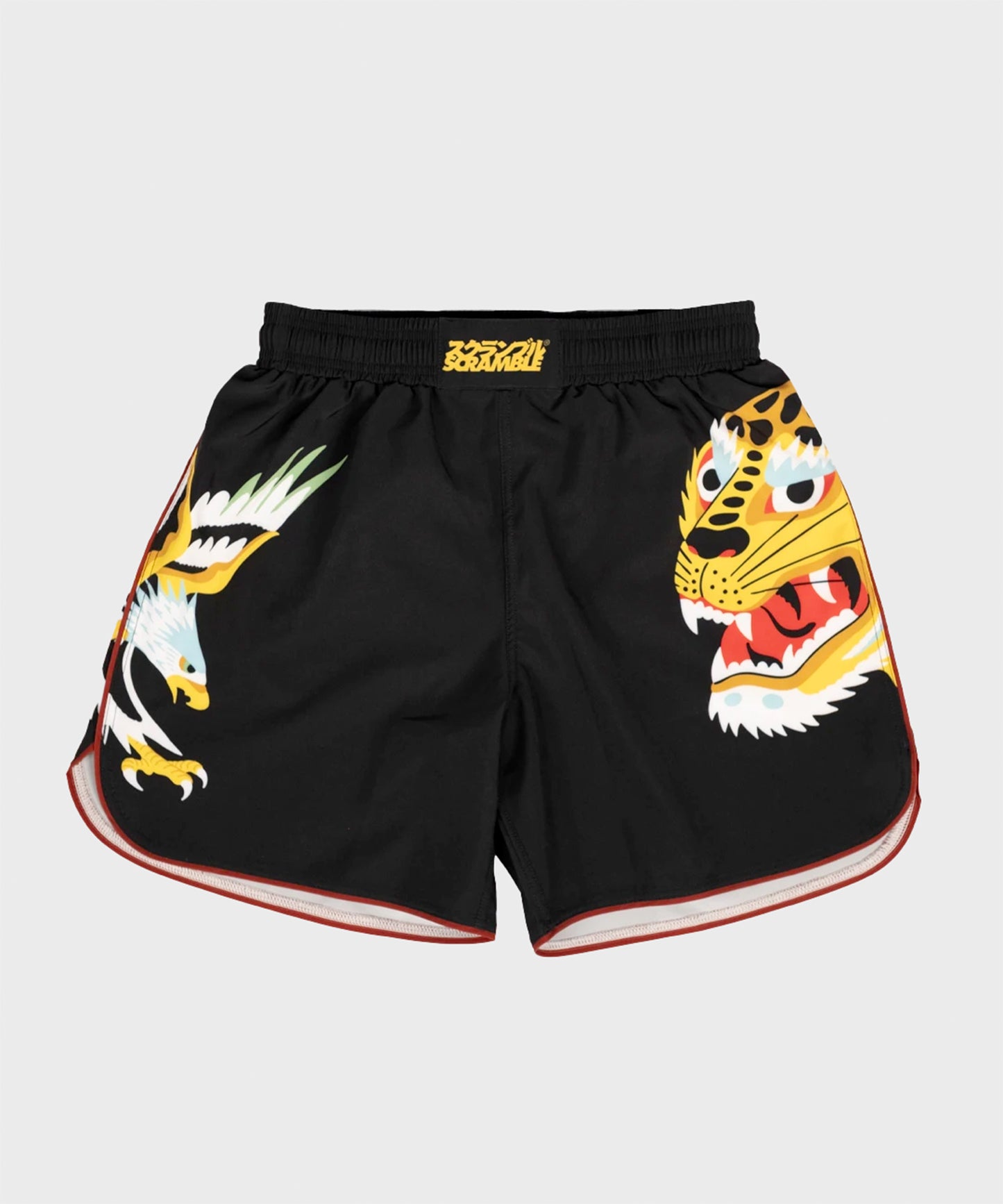 Scramble Sukajan Fightshorts - Schwarz