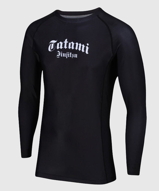 T-Shirt De Compression Tatami Fightwear Gothic Manches Longues - Noir