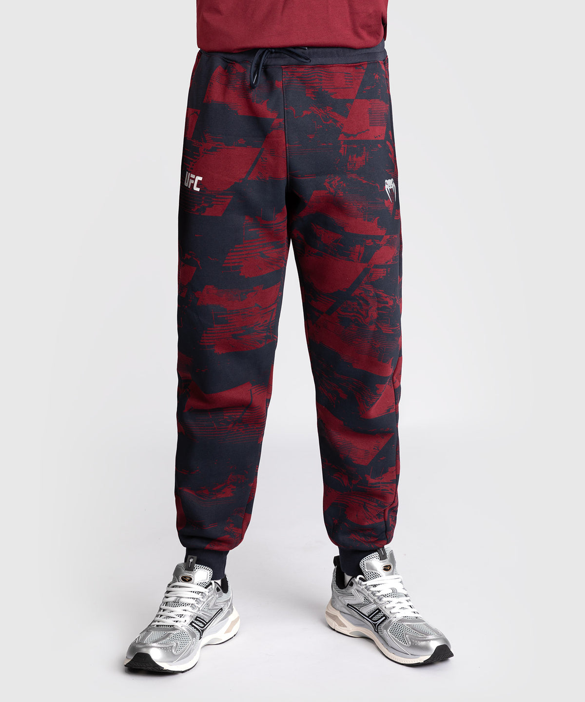 UFC Zenith by Venum Authentic Fight Week Hose Herren - Marineblau/Burgunderrot/Silber