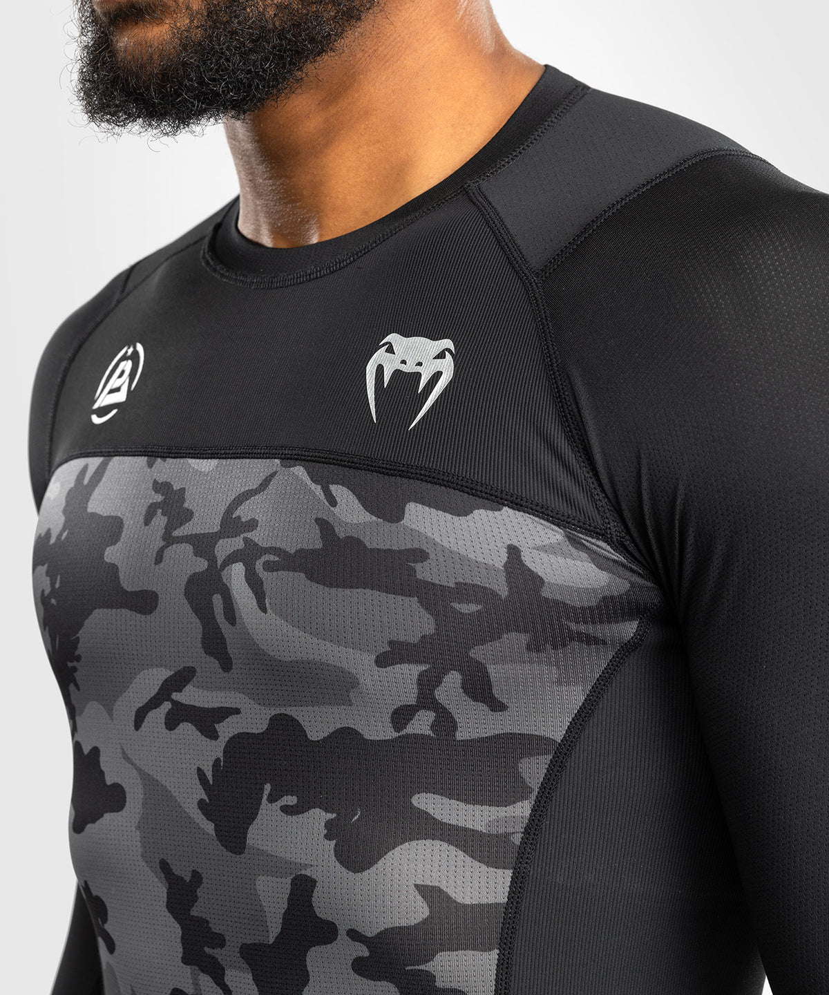Venum x Polaris Langarm Rashguard - Schwarz/Grau