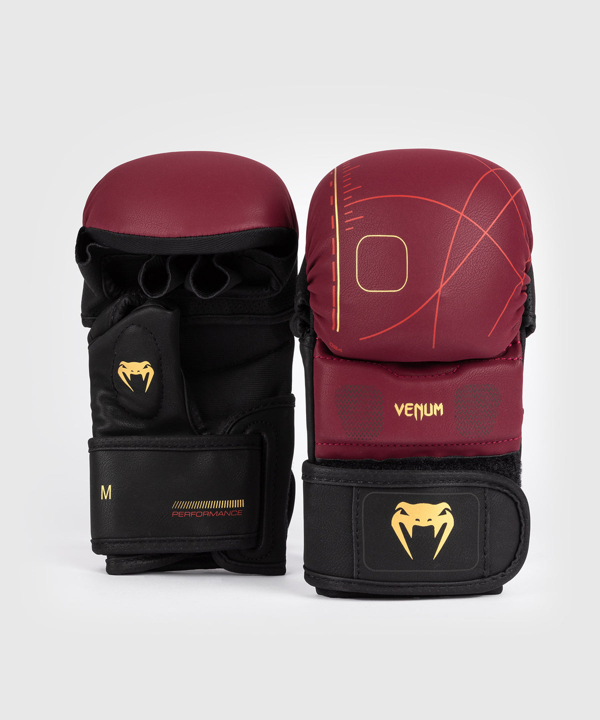 Gants de sparring Venum Tactical XT - Noir/Bordeaux/Or