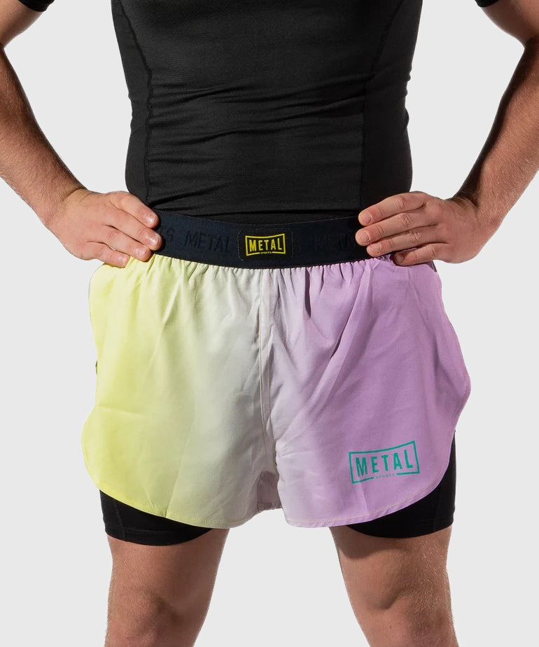 Metal Boxe Post Cutting Treats 2-in-1-Fightshorts - Violett
